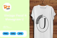 Vintage Floral Monogram Product Image 1