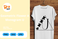 Geometric Flower Monogram Product Image 1