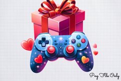 Valentine Game Controllers Sublimation Clipart PNGSublimatio Product Image 1