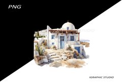 Greece summer clipart, Mediterranean Vacation Clipart Product Image 1