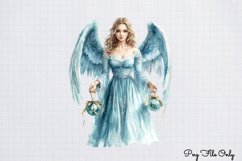 Blue-Christmas-Clipart-Sublimation Clipart Bundle PNG Product Image 22