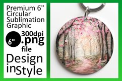 Dynamic 3D Landscape Round Design for Sublimation Product Image 1
