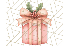 Vintage Christmas Ornaments and Presents PNG Holiday Clipart Product Image 5