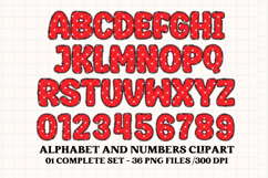 4th July Alphabet png clipart, independence letters doodle Product Image 2