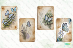 Butterfly Junk Journal Page Clipart Product Image 1