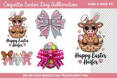 Coquette Easter Day Sublimation PNG Product Image 1