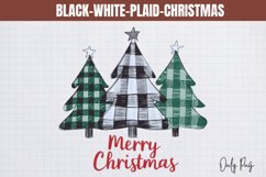 Black-White-Plaid-Christmas Sublimation Product Image 1