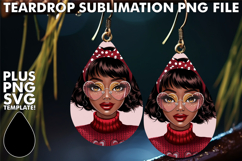 Bright Teardrop Earrings DESIGN IDEAS, Afro Girl Product Image 1