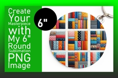 Trendy Round Design for Keychain Art , Patchwork Product Image 1