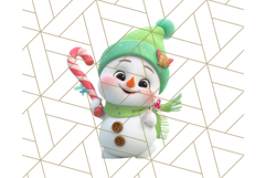 Adorable Snowman Character PNG Clipart Product Image 5