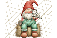 Farmer Gnome Clipart, Cute Farm Gnomes PNG Illustrations Product Image 5
