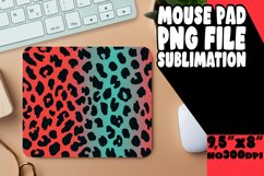 Vibrant Leopard Gradient Mouse Pad PNG Product Image 1