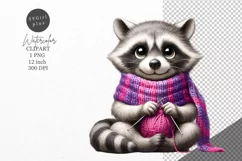 Raccoon clipart, Animals clipart, Funny clipart Product Image 1