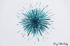 Happy New Year Fireworks Clipart PNG Product Image 1