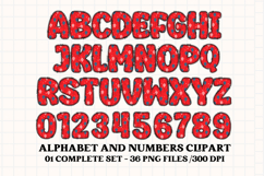 4th July Alphabet png clipart, independence letters doodle Product Image 3
