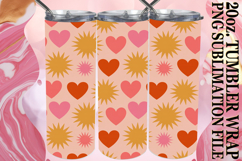Joyful Whispers 20oz tumbler wrap, Valentine's Pattern Product Image 1