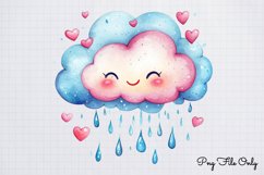 Cute Valentine Kawaii Clipart PNG Product Image 1