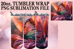 Sparkly Butterfly Tumbler Wrap Pattern 20oz Product Image 1