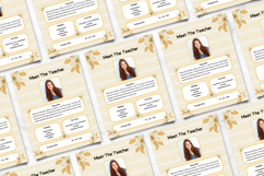 Editable Canva Meet the Teacher Flyer | Cute School Template Product Image 2