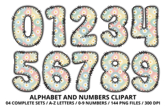 Retro Groovy Alphabert PNG 70s Numbers &amp; Letters 300 DPI Product Image 5