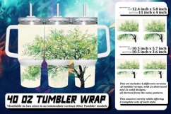 Radiant Tree Watercolor Tumbler Sublimation - 40oz Product Image 1