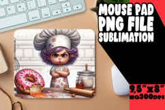 Sweet Mouse Pad Ideas for Gifts, Girl Grumpy Product Image 1