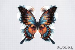 Smoke Butterflies Clipart PNG Product Image 1
