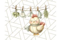 Cottagecore Kitchen Chicken Clipart PNG, Fairytale Style Product Image 5