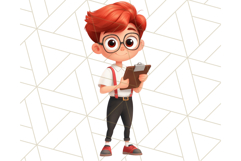 Boy Teacher Clipart PNG, Cute Male Teacher Illustration Product Image 5