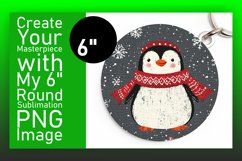 Whimsical Circle PNG Keychain Artwork , Holiday Product Image 1