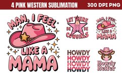 Pink Western Sublimation Bundle PNG Product Image 4