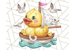 Summer Rubber Duck Clipart PNG, Cute Yellow Ducks Clip Art Product Image 5