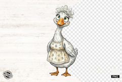 Quirky Whimsical Goose Mom PNG - Mothers Day Clipart Product Image 1