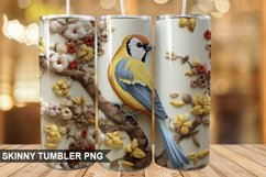 Embroidered Goldfinch Tumbler Design Product Image 1