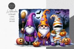 Halloween clipart, Gnome clipart, Autumn clipart Product Image 1