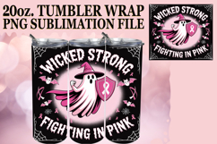 Uplifting Sublimation 20oz tumbler wrap, Ghost Cancer Product Image 1