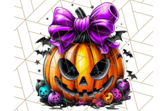 Pumpkin Party Halloween Clipart PNG, Cute Spooky Elements Product Image 5