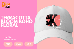 Terracotta Bloom Boho Floral Monogram Product Image 1