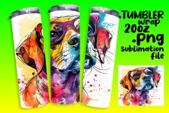 Abstract Doggy Impressions Tumbler Wrap Product Image 1