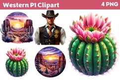 Western Clipart Bundle PNG Product Image 3
