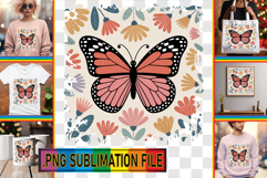 Bright TSHIRT Art PNG, Butterfly Product Image 1