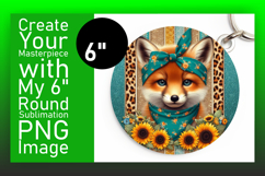 Gorgeous Keychain Circle Design PNG , Cute Animals Product Image 1
