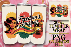 SWEET VIBES 20oz TUMBLER WRAP, Juneteenth Product Image 1