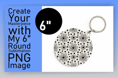 Stylish Round Design for Sublimation , Flower Pattern Product Image 1