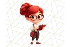 Teacher at Work Clipart, Teaching PNG, School Graphics Product Image 21
