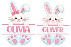 Happy Easter PNG Coquette Easter Bunny, Faux yarn Bunny PNG Product Image 4