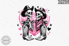 Valentine&#039;s Day Skeleton PNG - Valentine Clipart Sublimation Product Image 1