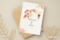 Boho Flowers Watercolor Frame Bundle Product Image 9