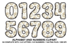 Romantic Regency Floral Alphabet PNG Letters &amp; Numbers Product Image 5