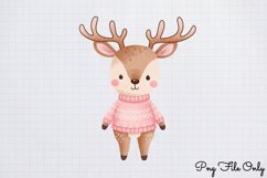 Pink Christmas Gingerbread sublimation Clipart PNG Product Image 1